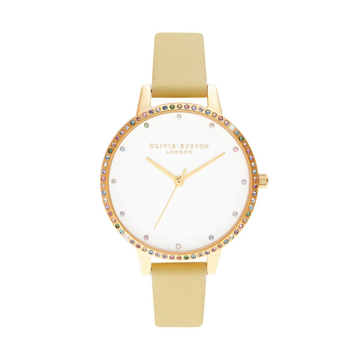 オリビアバートン OLIVIA BURTON レインボー ベゼル サンシャイン ＆ ゴールド 34mm 腕時計