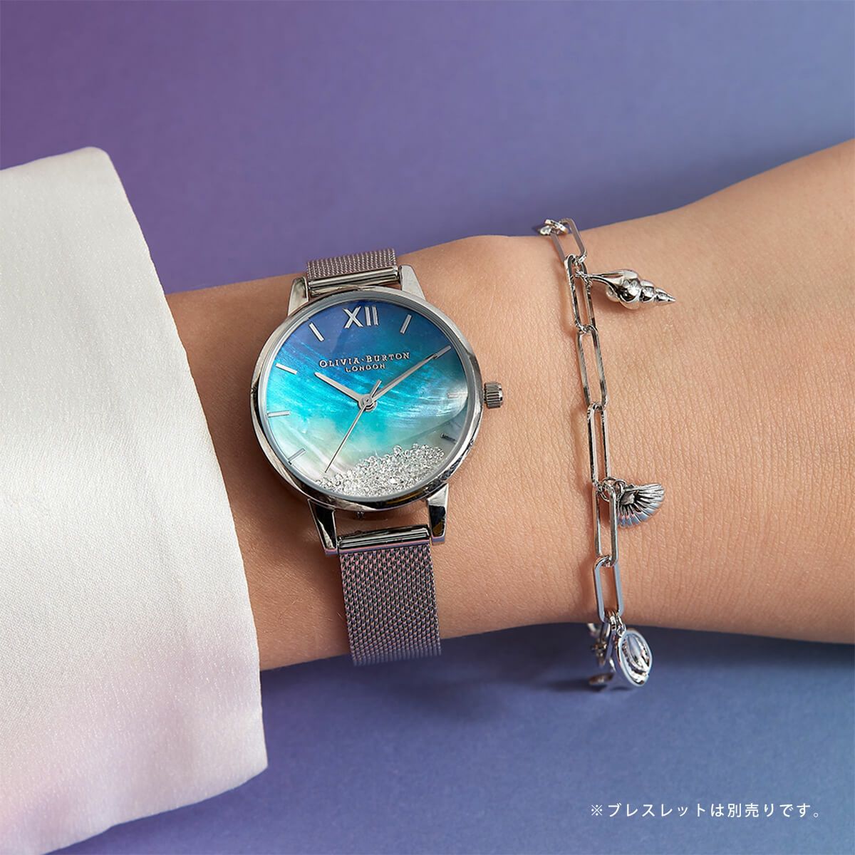 オリビアバートン Olivia Burton アンダーザシーミッドナイトシルバー OLIVIA BURTON（オリビアバートン） 腕時計 「OLIVIA BURTON/オリビア