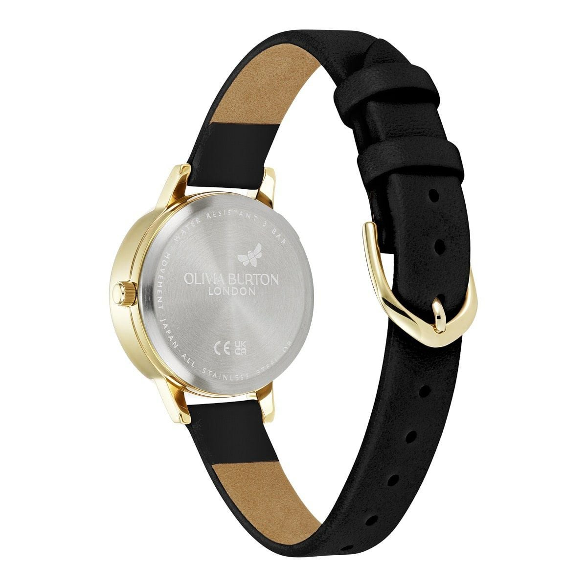 新品 オリビアバートン フラワー 3Dデイジー ブラック＆ゴールド OLIVIA BURTON（オリビアバートン） 腕時計 「OLIVIA BURTON/オリビア